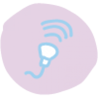 Ultraschallgerät gezeichnetes Icon Ultraschall als Schwangerschaftstest